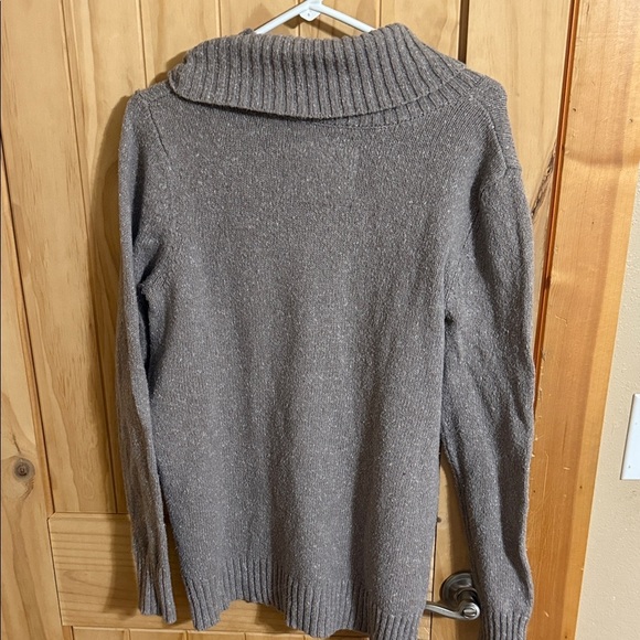 Natural Reflections Gray Cowl Neck Sweater - Picture 3 of 4